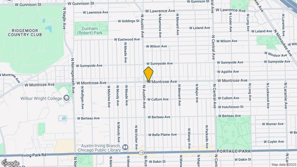 5947 W Montrose Ave Mapa y Detalles de la Ubicación