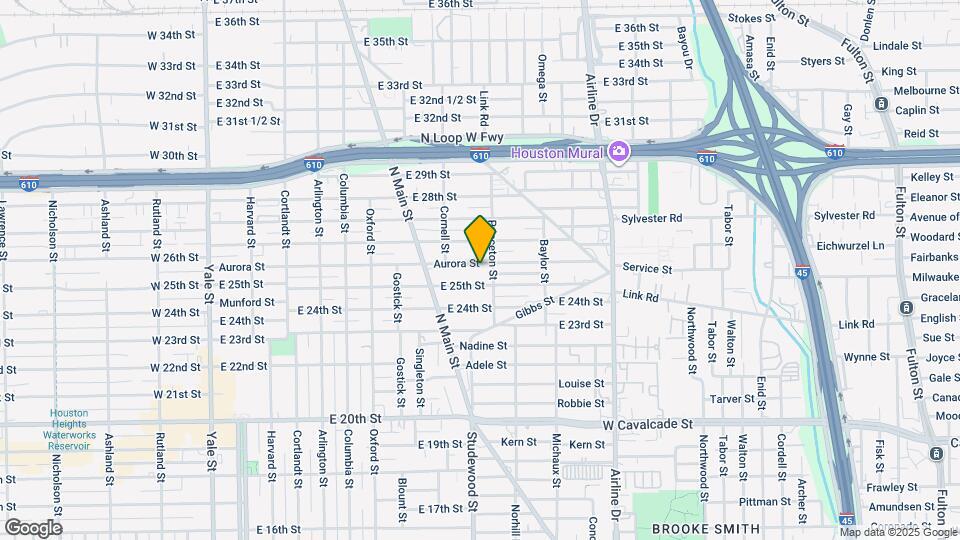 836 Aurora St Map and Location Details