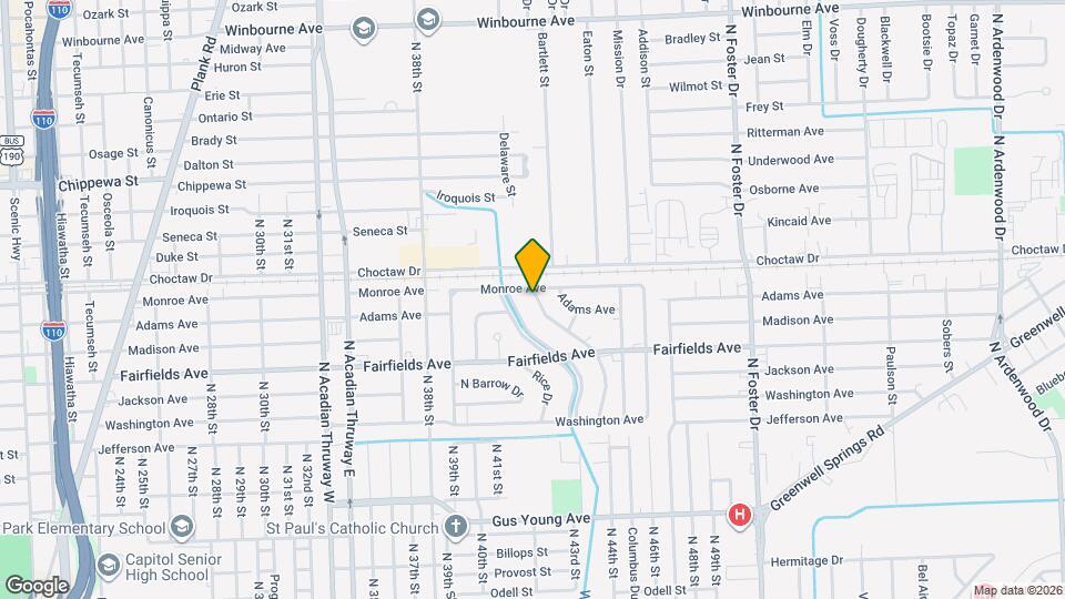 2347 Rhodes Ave Map and Location Details