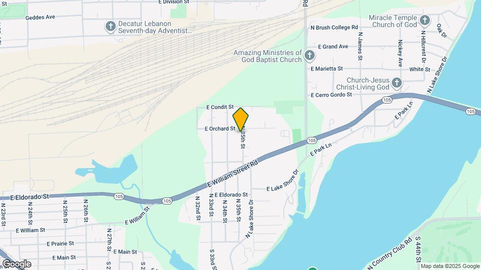 943 N 35th St Map and Location Details