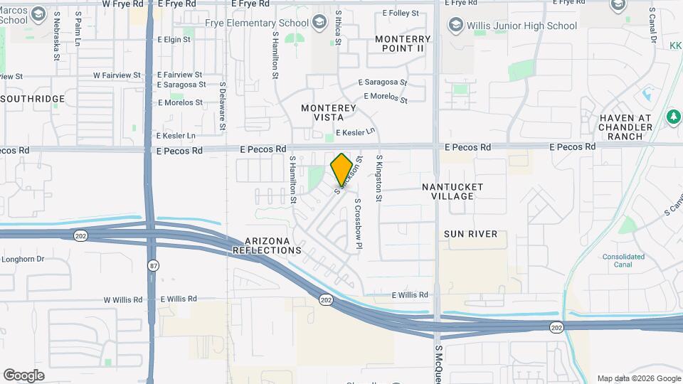 1152 S Bridger Dr Mapa y Detalles de la Ubicación