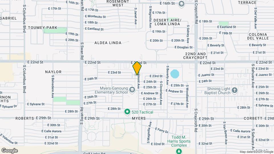 1334 S Rosemont Ave Map and Location Details