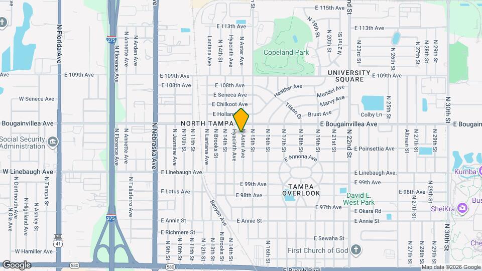 10110 N Aster Ave Map and Location Details