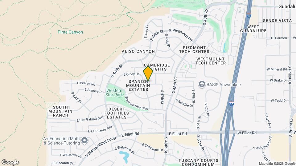 10038 S 46th Pl Map and Location Details