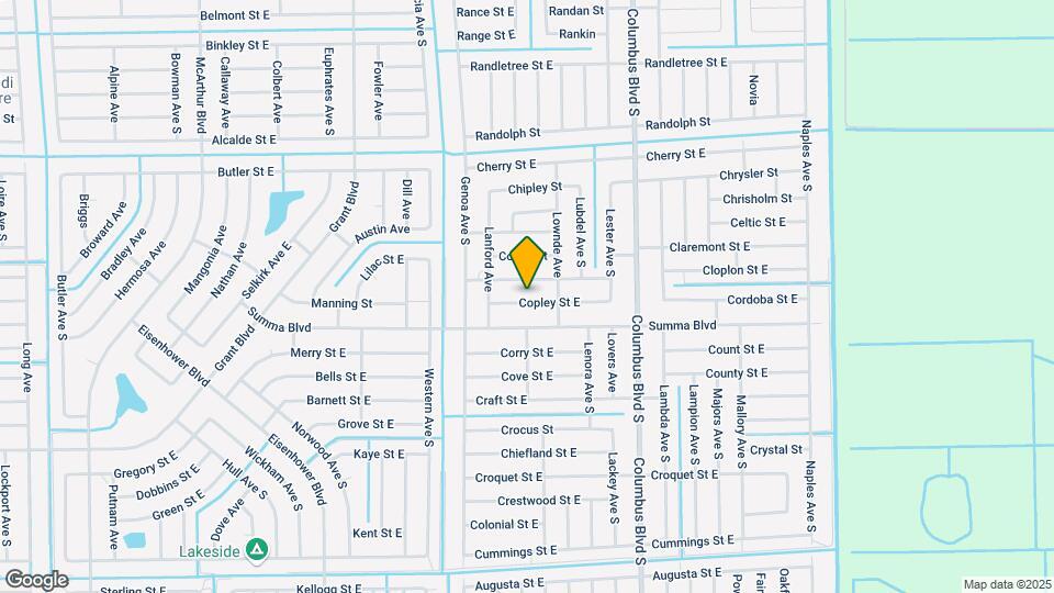 1125 Copley St E Mapa y Detalles de la Ubicación