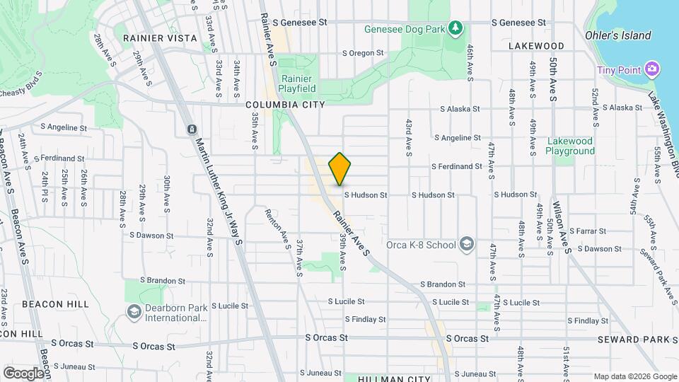 3822 S Hudson St Map and Location Details