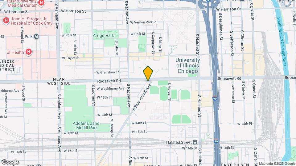 1075 W Roosevelt Rd Map and Location Details