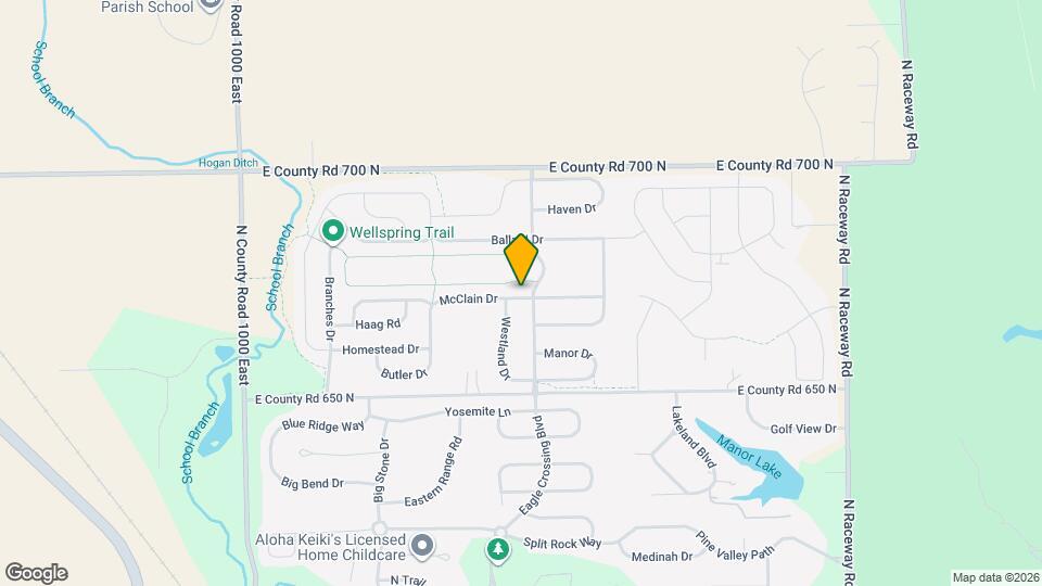 10580 McClain Dr Map and Location Details