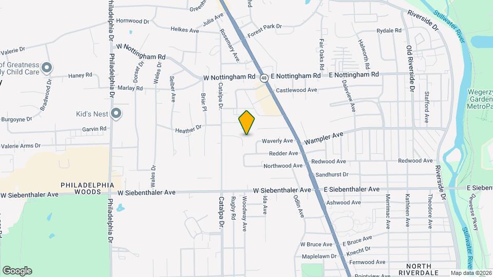 527 Valewood Ln Map and Location Details