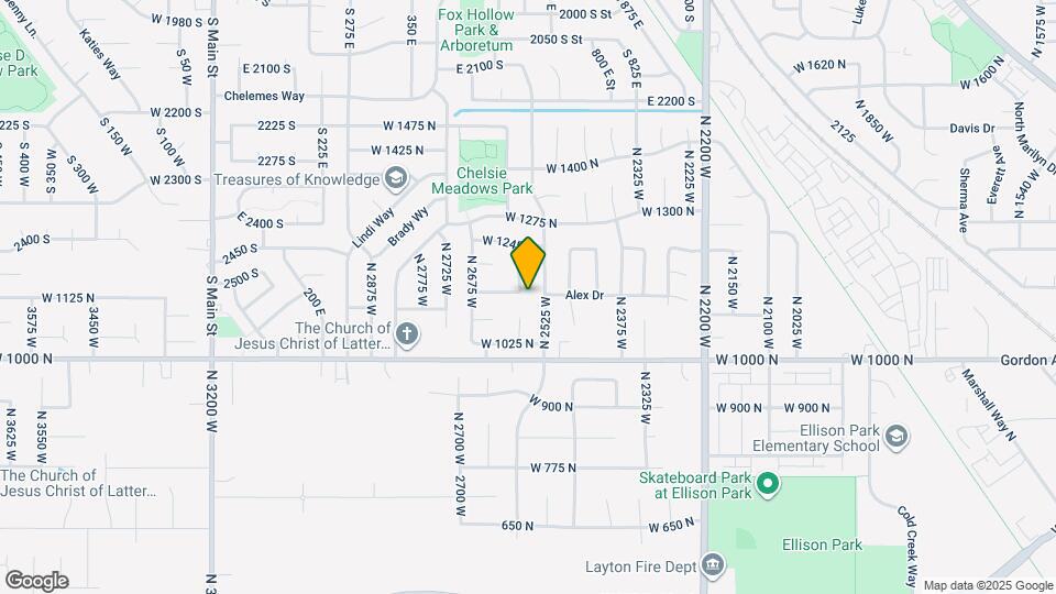 1126 N 2570 W Map and Location Details