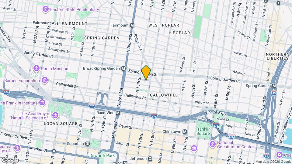 1210 Buttonwood St Map and Location Details