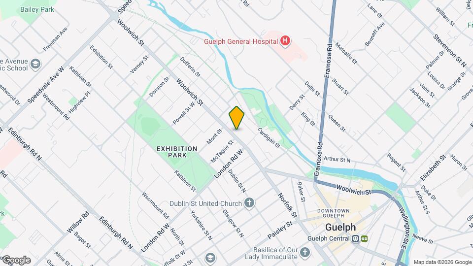 323 Woolwich St Map and Location Details