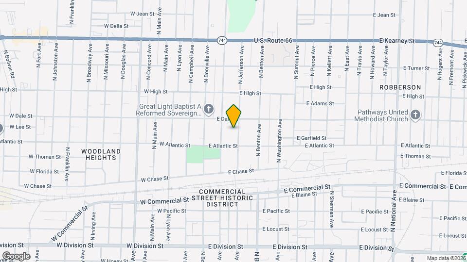 2037 N Jefferson Ave Map and Location Details
