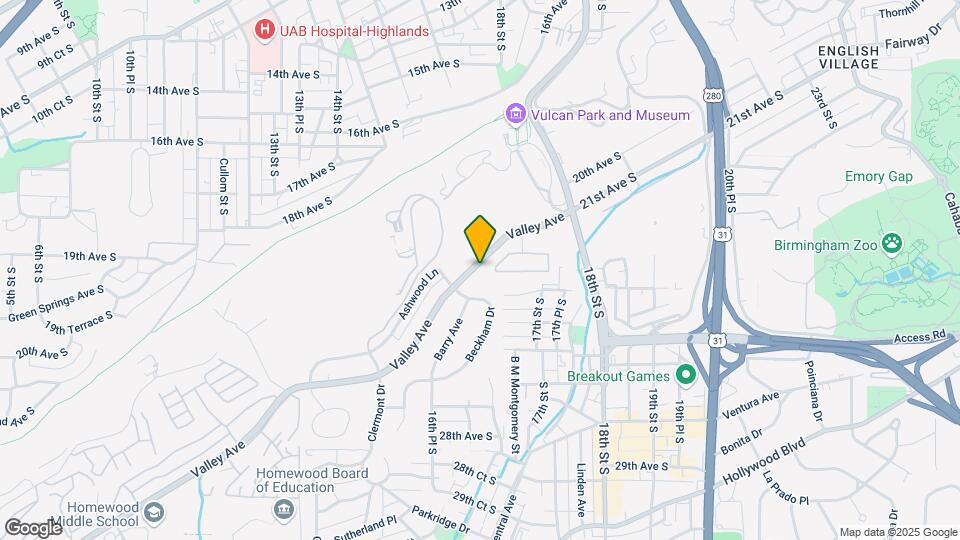 1790 Valley Ave Map and Location Details