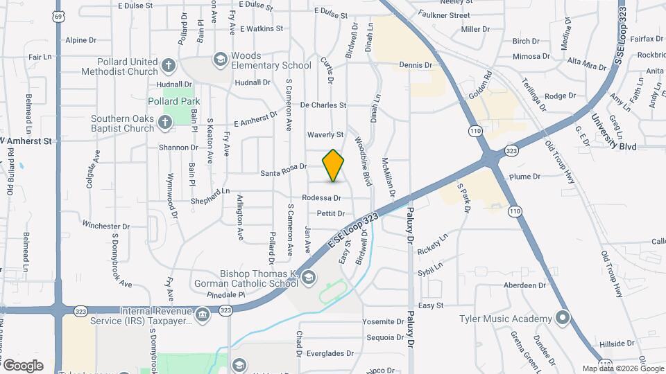 1435 Glenrose St Map and Location Details