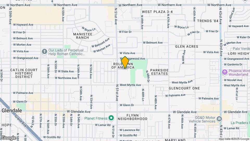 5011 W State Ave Map and Location Details