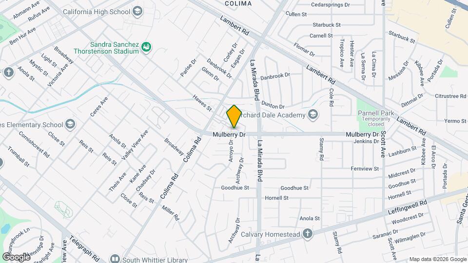 14861 Mulberry Dr Map and Location Details