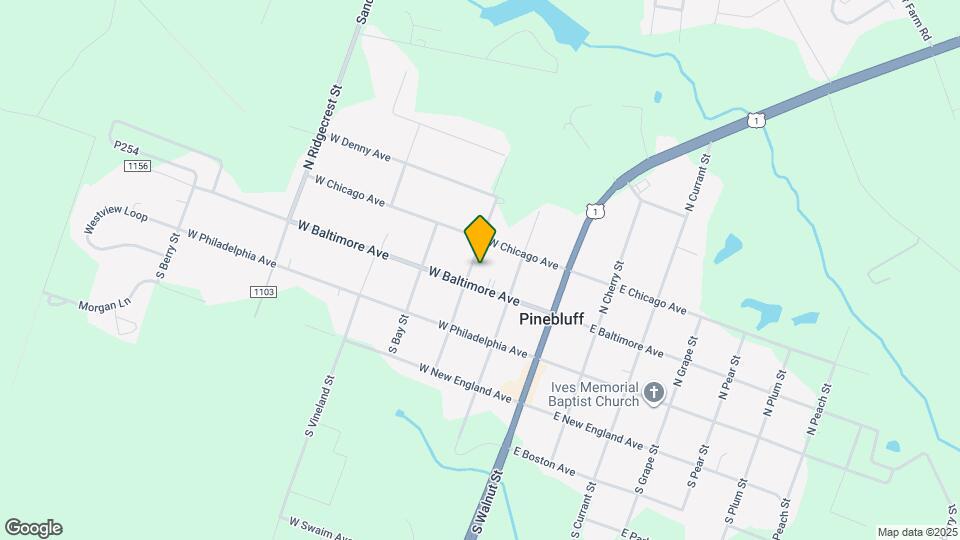 215 N Pine St Mapa y Detalles de la Ubicación