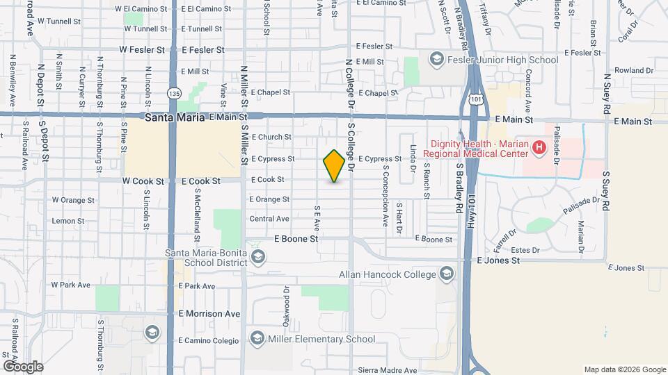 722 E Cook St, Unit 58-B3 Map and Location Details