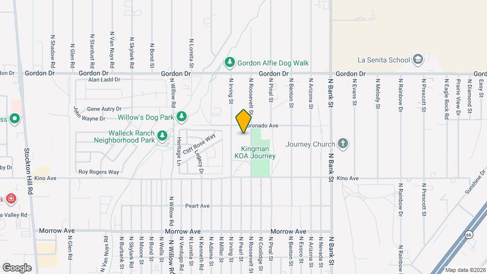 3849 N Roosevelt St Map and Location Details