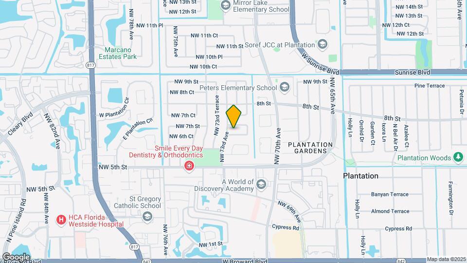 7261 NW 6th Ct Map and Location Details