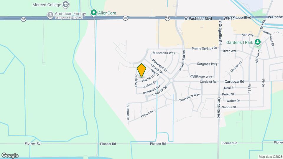 1672 Thistle Ln, Unit ADU Map and Location Details