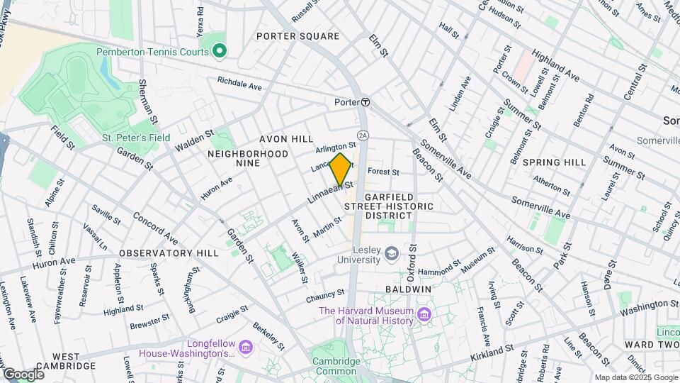 10 Linnaean St, Unit 2B Map and Location Details
