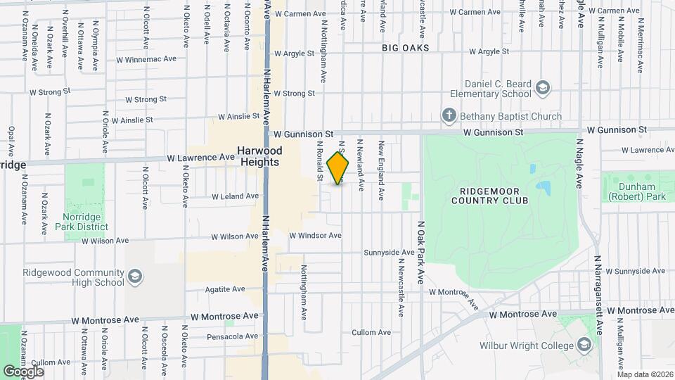 4636 N Sayre Ave, Unit 2nd Floor Map and Location Details