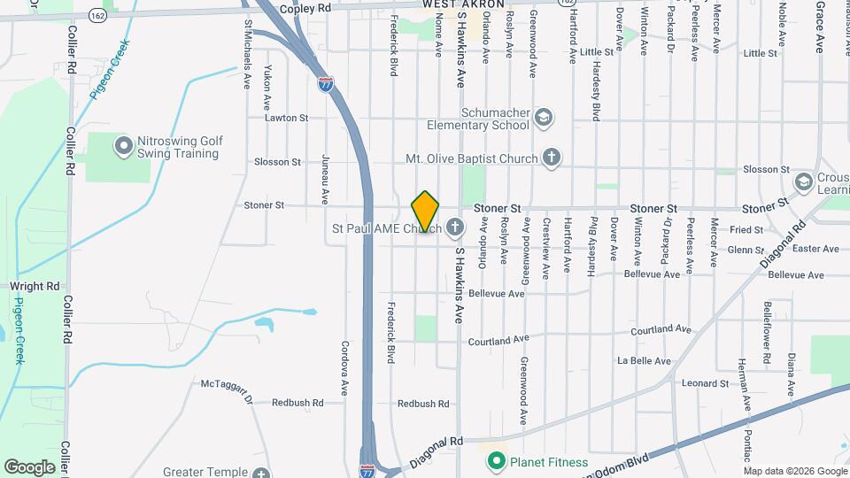 1333 Thurston St Map and Location Details