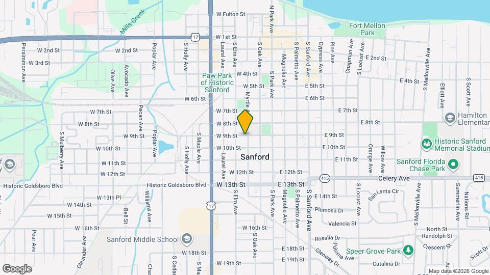 305 W 9th St Map and Location Details