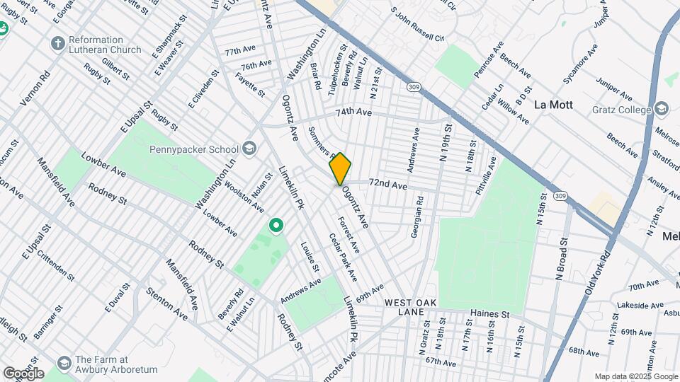7178 Ogontz Ave Map and Location Details