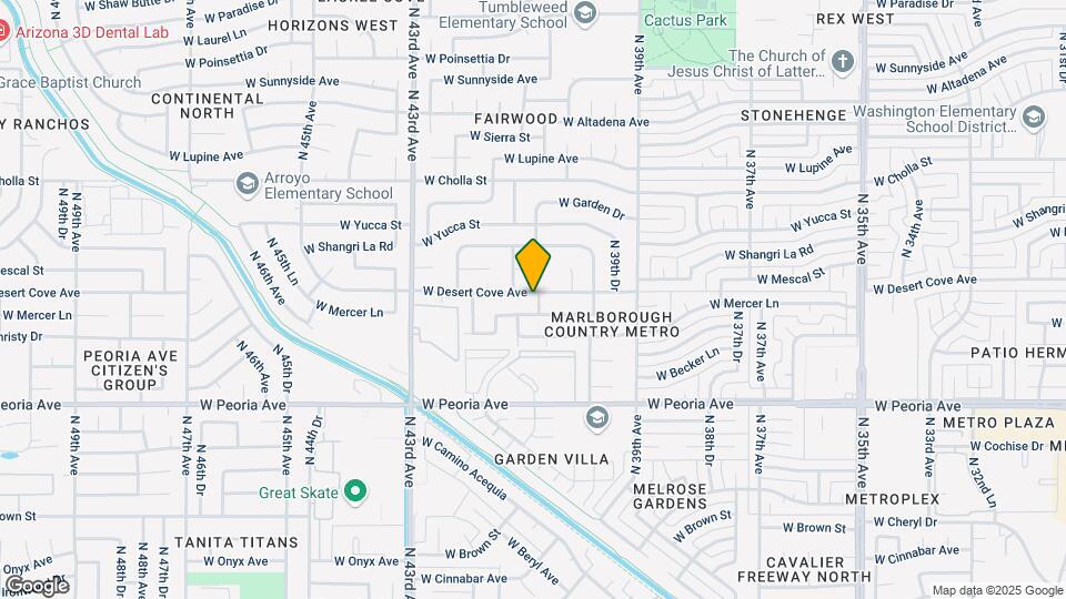 4055 W Desert Cove Ave Map and Location Details