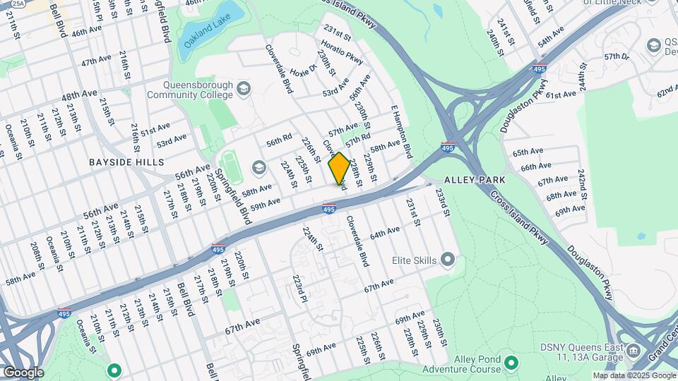 59-10 Cloverdale Blvd-Unit -1FL Map and Location Details