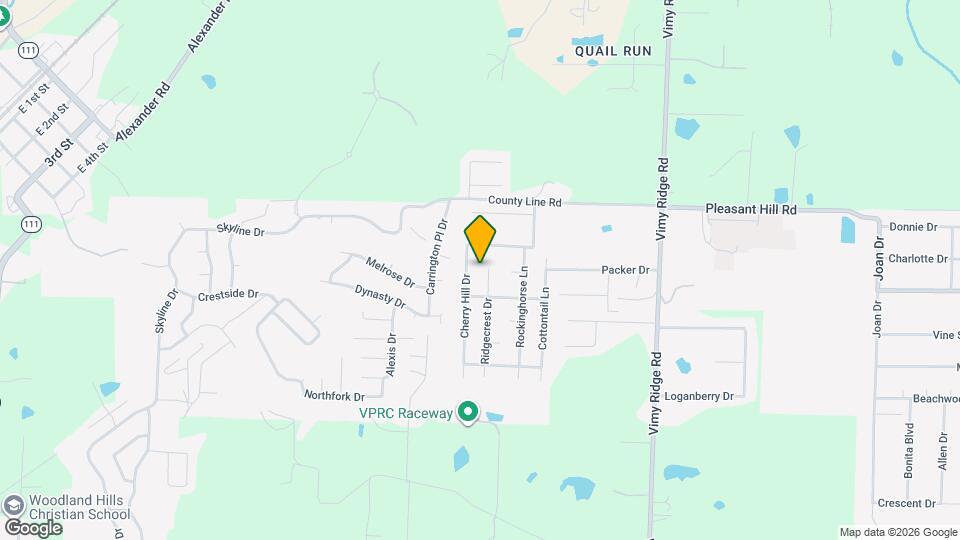 13900 Ridgecrest Dr Map and Location Details