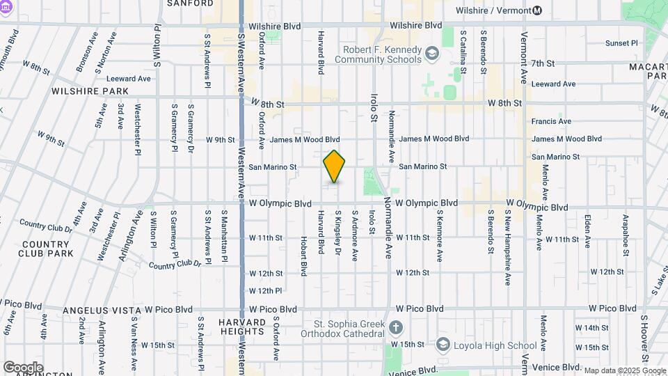 975 S Kingsley Dr Map and Location Details