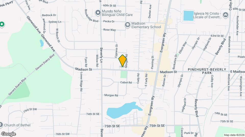 523 Madison St Map and Location Details