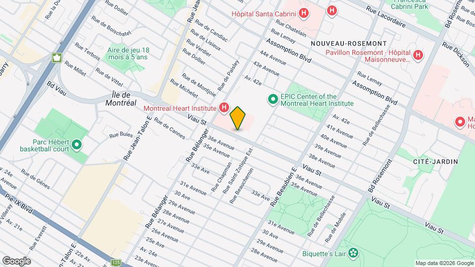 6815 Viau Map and Location Details