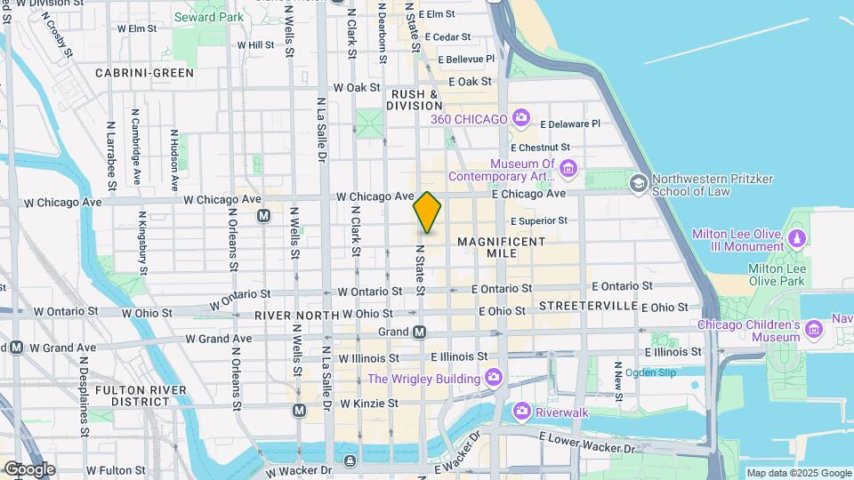 8 E Huron St Mapa y Detalles de la Ubicación