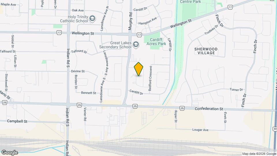 834 Lanark Crescent Map and Location Details