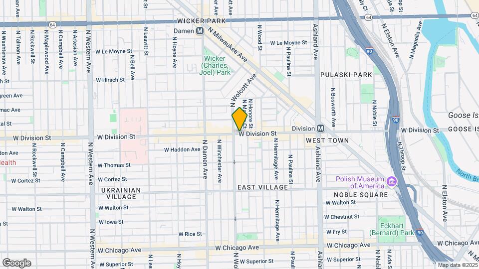 938 N Wolcott Ave Map and Location Details
