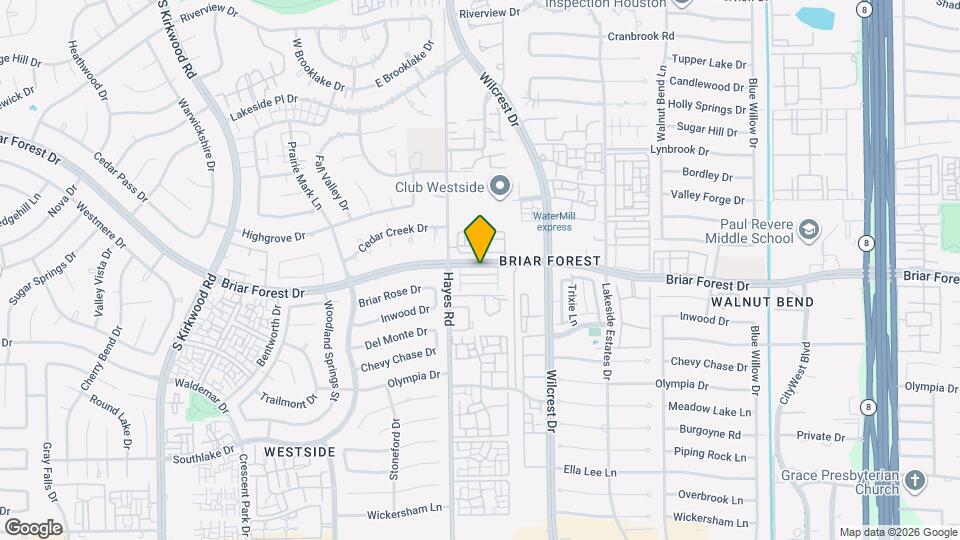 11217 Briar Forest Dr Mapa y Detalles de la Ubicación