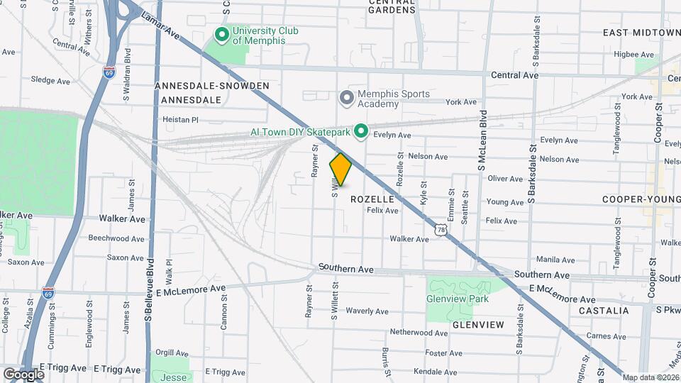 942 S Willett St Map and Location Details