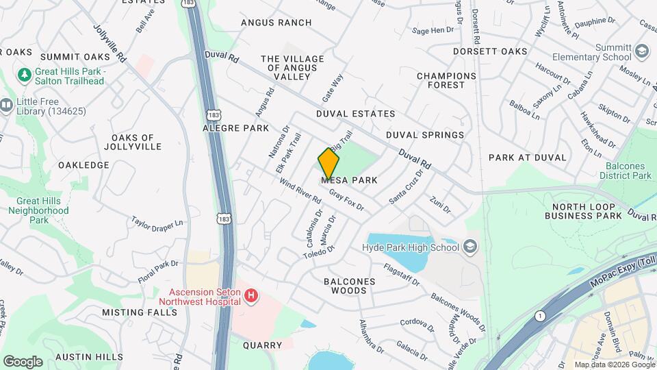 4808 Gray Fox Dr Map and Location Details