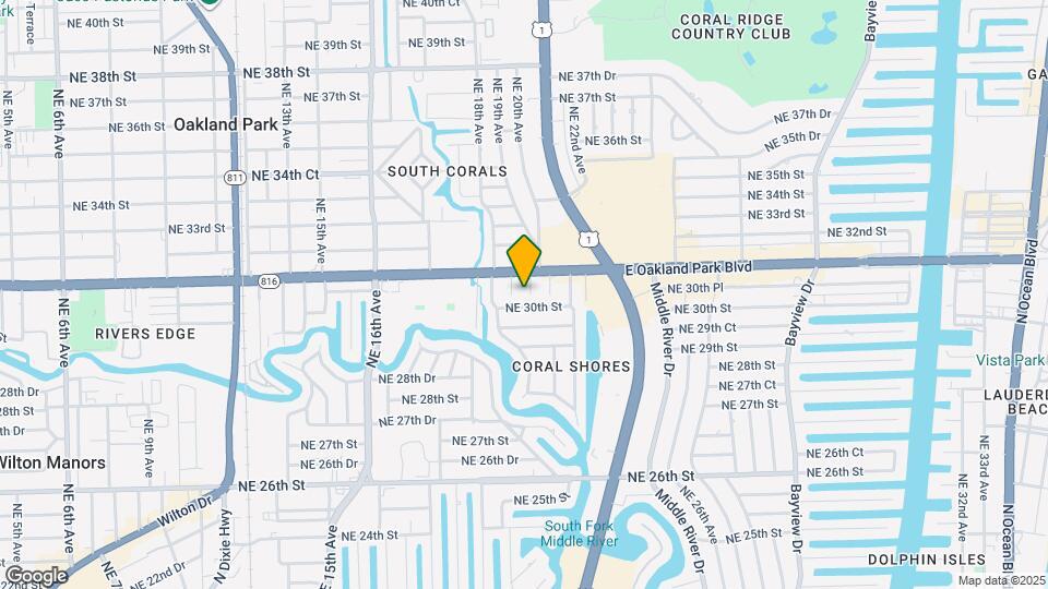 3033 NE 20th Terrace Map and Location Details