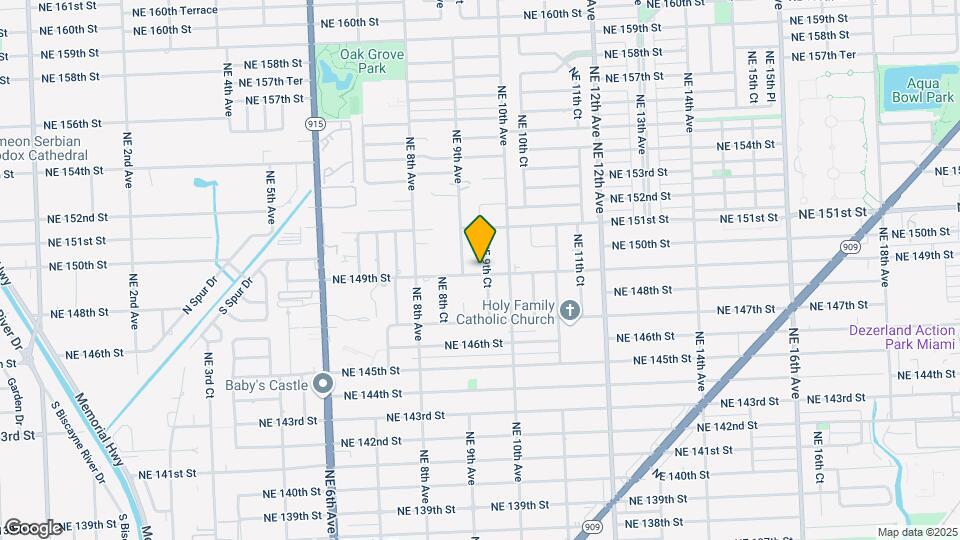 947 NE 149th St Map and Location Details