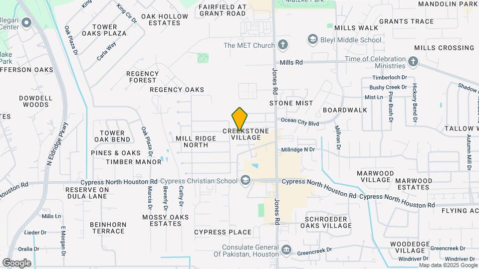 11118 Creekline Meadow Ct Map and Location Details