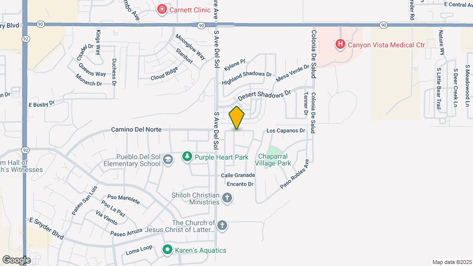 837 Escondido Dr Map and Location Details