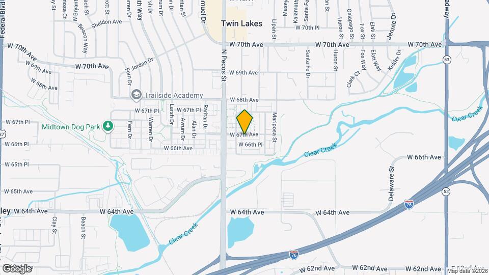 1440 W 67th Ave Map and Location Details