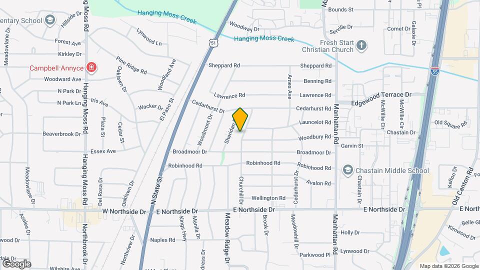 4833 Churchill Dr Map and Location Details