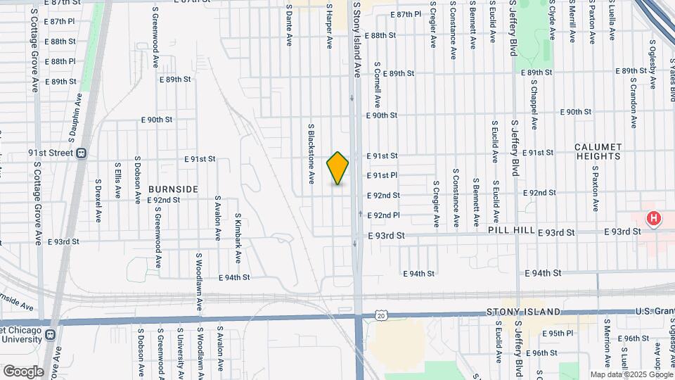 9149 S Harper Ave Map and Location Details